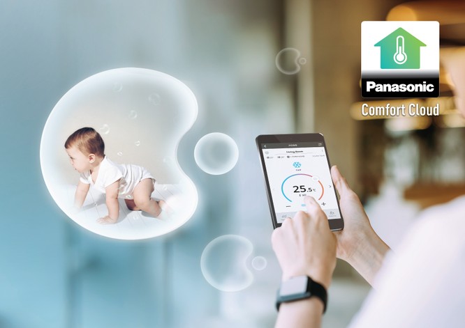 Panasonic Comfort Cloud_kết nối điều hòa với điện thoại thông minh thông qua Wi-Fi