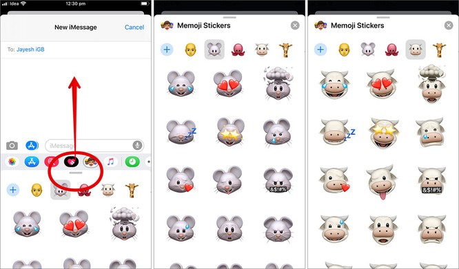 Cách sử dụng nhãn dán Memoji mới trên iOS 13
