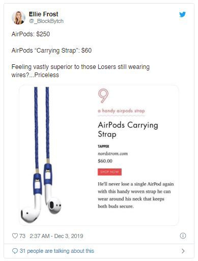 Hét giá dây đeo chống rơi AirPods đến 60 USD, nhà bán lẻ Mỹ bị Internet ném đá không thương tiếc - Ảnh 5.