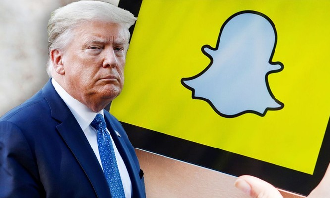 Snapchat ngừng quảng bá miễn phí cho Trump. Ảnh: FoxBusiness.