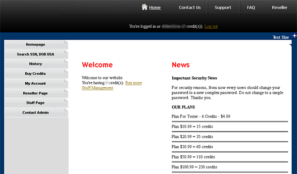 Superget - website được Ngô Minh Hiếu lập ra để bán các dữ liệu người dùng. 