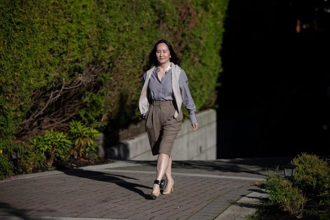 Bà Mạnh Vãn Châu xuất hiện trước phiên tòa ngày 28/9. Ảnh: CBC.