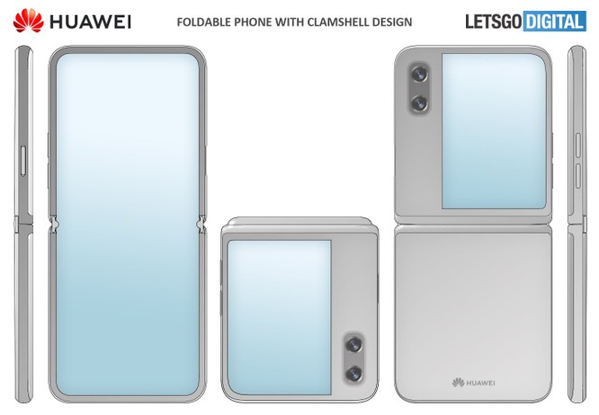 Huawei đăng ký bằng sáng chế thiết kế smartphone gập dạng vỏ sò, có màn hình lớn bên ngoài ảnh 1