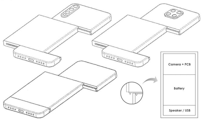 Xiaomi đăng ký sáng chế thiết kế điện thoại dạng module ảnh 1