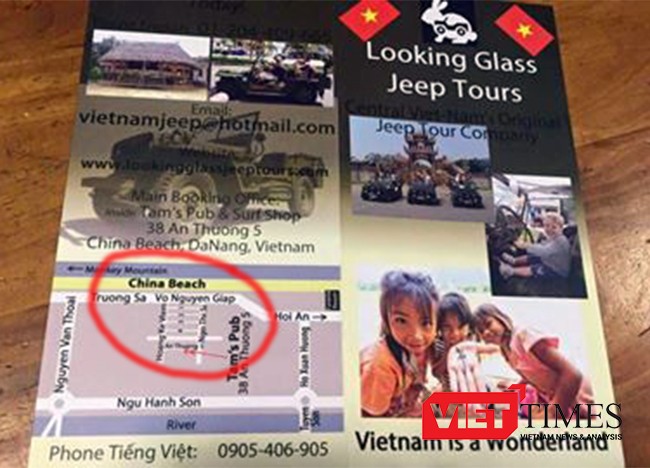 Đà Nẵng, biển Đà Nẵng, chủ quyền, xuyên tạc, poster, khách Trung Quốc, VietTimes