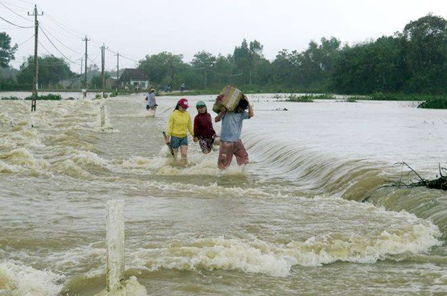 Thắt lòng, bức ảnh, rốn lũ, Bình Định, thiệt hại, mưa lũ, ngập chìm, VietTimes