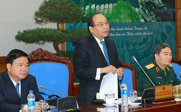 Phó thủ tướng Nguyễn Xuân Phúc phát biểu tại hội nghị - Ảnh: TTXVN