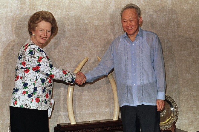 Ông Lý Quang Diệu và Thủ tướng Anh M. Thatcher