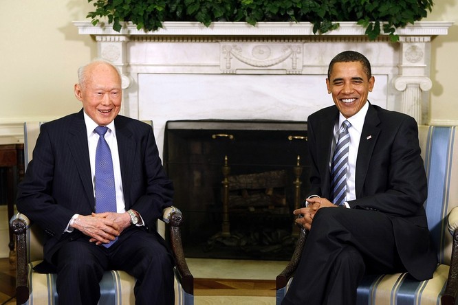 Ông Lý Quang Diệu và Tổng thống Obama
