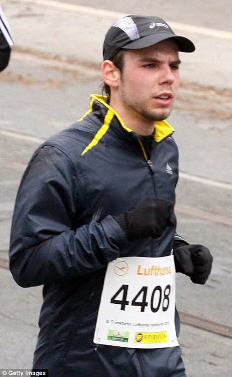 Ảnh chụp cơ phó Andreas Lubitz từng tham gia vào cuộc thi bán marathon hồi năm 2013. (Ảnh Getty Images)