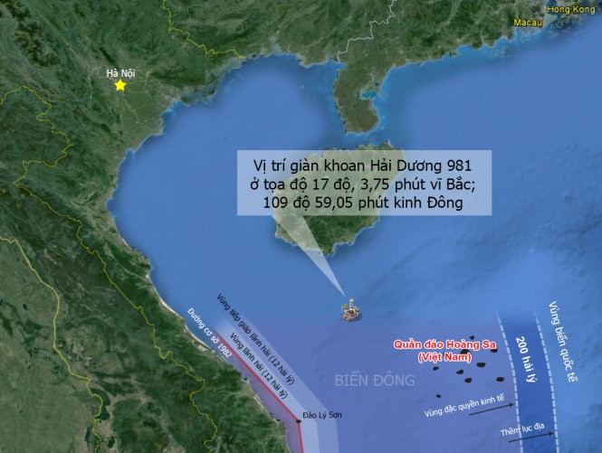  Trung Quốc kéo giàn khoan 981 vào vùng biển chồng lấn vịnh Bắc Bộ ảnh 1