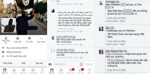 Giả mạo Facebook của thành viên IS gây hoang mang tại Việt Nam ảnh 1