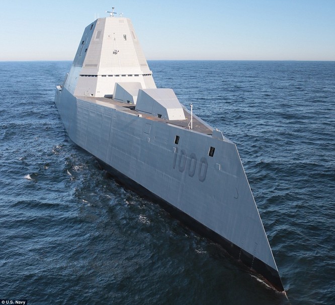 Ngắm siêu khu trục USS Zumwalt Mỹ giá 4,4 tỷ USD ảnh 1