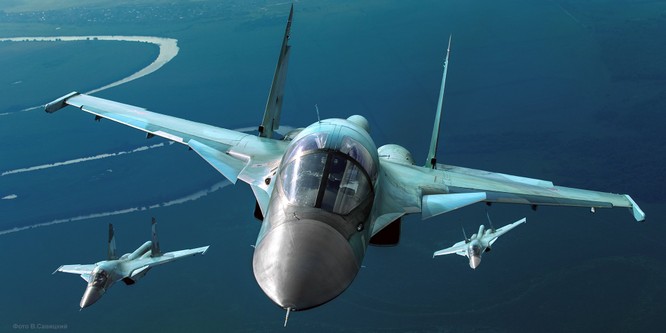 Chiến đấu cơ Su-34 của Nga tham chiến tại Syria ảnh: RT