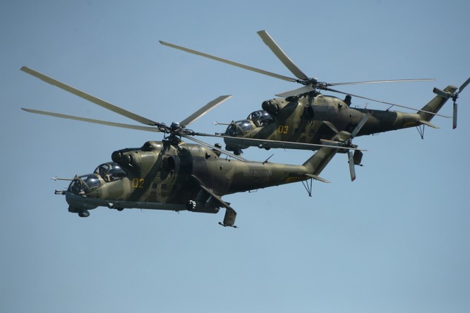 Trực thăng tấn công Mi-24 của Nga tác chiến tại Syria