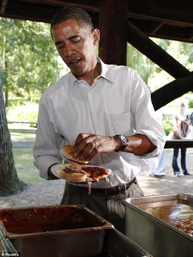 Những khoảnh khắc ăn uống dân dã của Obama ảnh 6