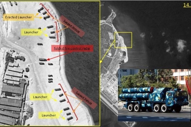 Trung Quốc đã triển khai tên lửa chống hạm YJ-62 ra đảo Phú Lâm ở quần đảo Hoàng Sa của Việt Nam, quân sự hóa Biển Đông nhưng lại đổ lỗi cho Mỹ leo thang căng thẳng
