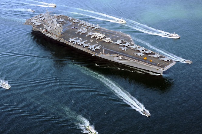 Mỹ thể hiện rõ ý định cùng lúc duy trì 2 cụm tác chiến tàu sân bay ở tây Thái Bình Dương