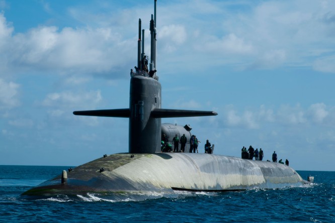Tàu ngầm hạt nhân lớp Ohio của Mỹ cũng thường xuyên lảng vảng ở Biển Đông