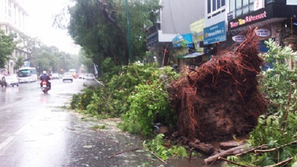 Hà Nội: Nhiều tuyến phố ngập nặng và mất điện vì mưa to, gió giật mạnh ảnh 6