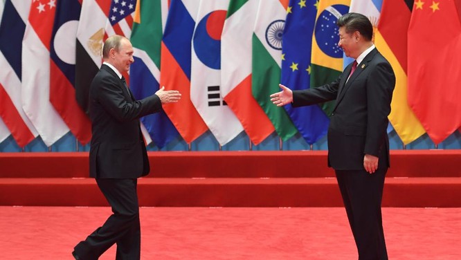 Tổng thống Putin và ông Tập Cận Bình tại hội nghị G-20 ở Hàng Châu