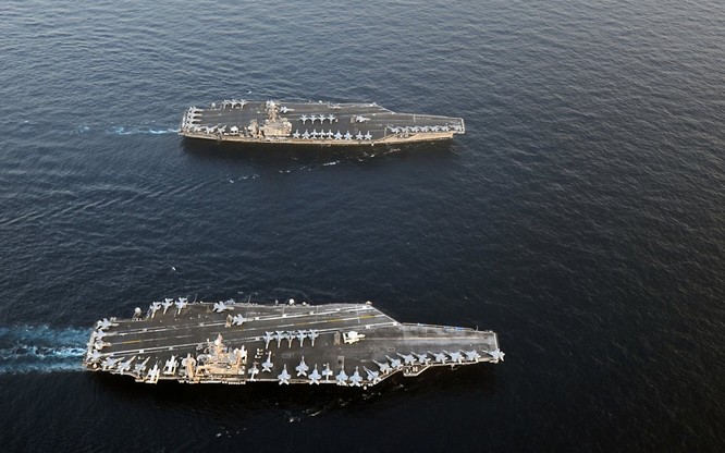 Mỹ có kế hoạch triển khia thường trực hai cụm tác chiến tàu sân bay do tình hình phức tạp ở Tây Thái Bình Dương