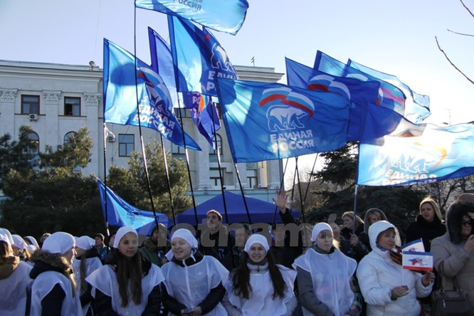 Crimea kỷ niệm một năm ngày trưng cầu dân ý sáp nhập vào Nga ảnh 24