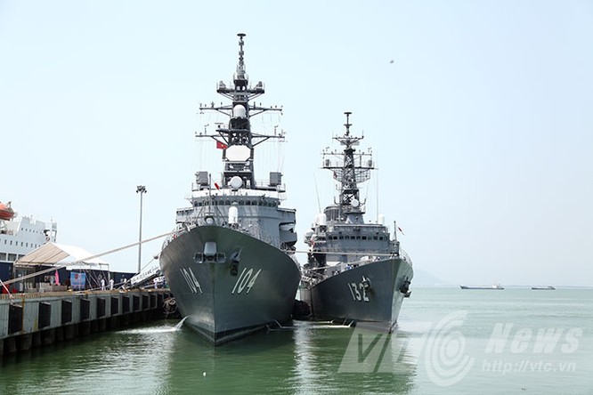 Hai tàu Lực lượng tự vệ biển Nhật Bản thăm Đà Nẵng ảnh 1