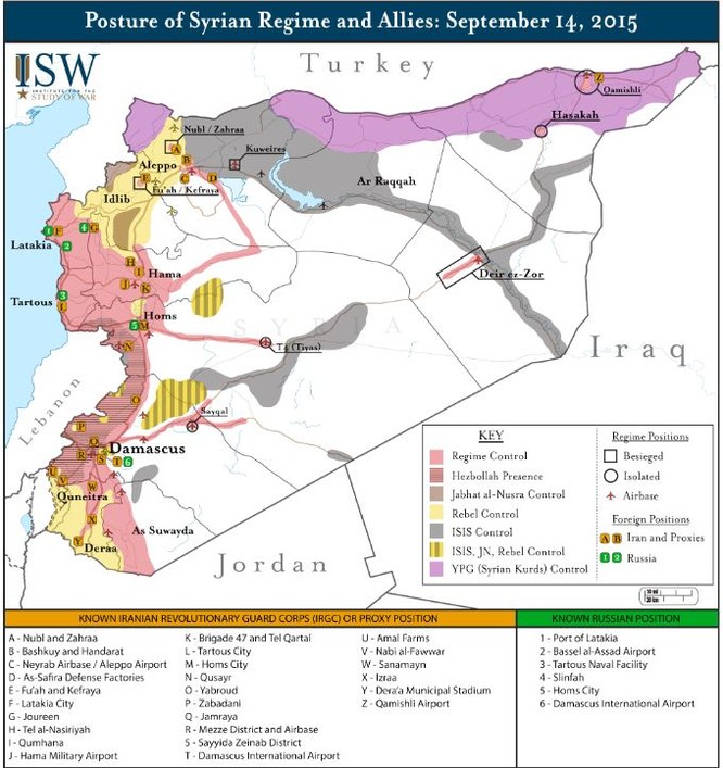Nga công bố bản đồ tác chiến đánh khủng bố Syria ảnh 7