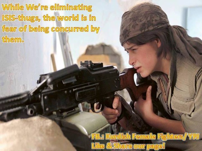 Cảnh đền tội kinh hoàng của IS trước họng súng nữ binh người Kurd ảnh 15