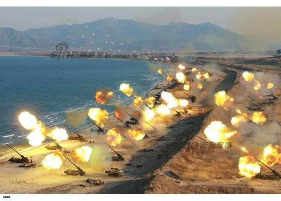 Cận cảnh uy lực pháo binh của Quân đội Nhân dân Triều Tiên trong diễn tập ảnh 40