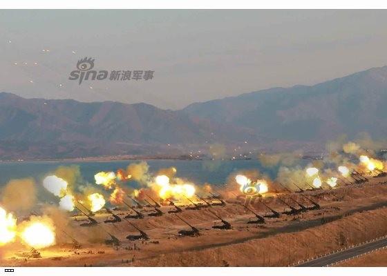 Cận cảnh uy lực pháo binh của Quân đội Nhân dân Triều Tiên trong diễn tập ảnh 47