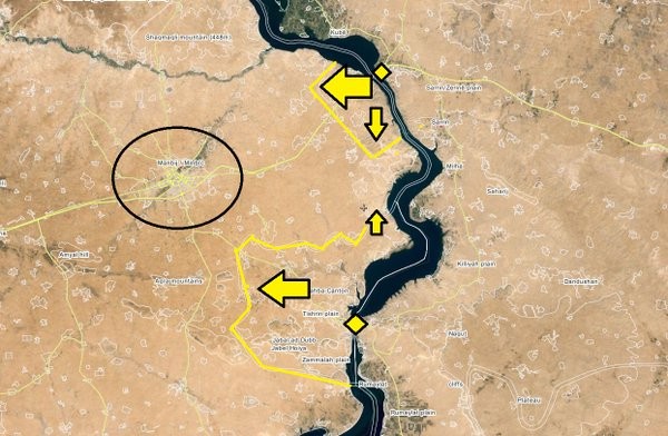 Lực lượng Dân chủ Syria đánh chiếm 3 làng gần thành phố Menbeij ảnh 1