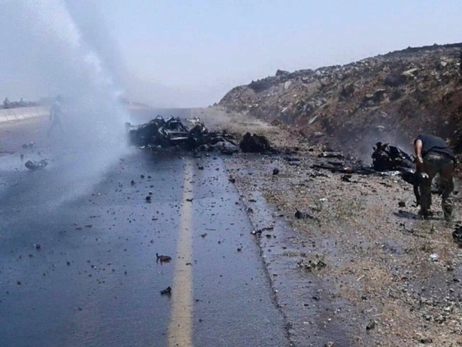 Quân đội Syria phá hủy một xe chở bom của lực lượngHồi giáo cực đoan ảnh 1