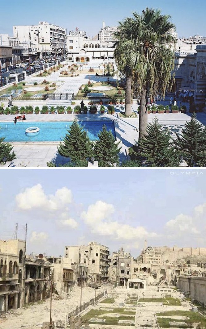 Thành phố Aleppo tan hoang đau thương trong chiến tranh ảnh 1