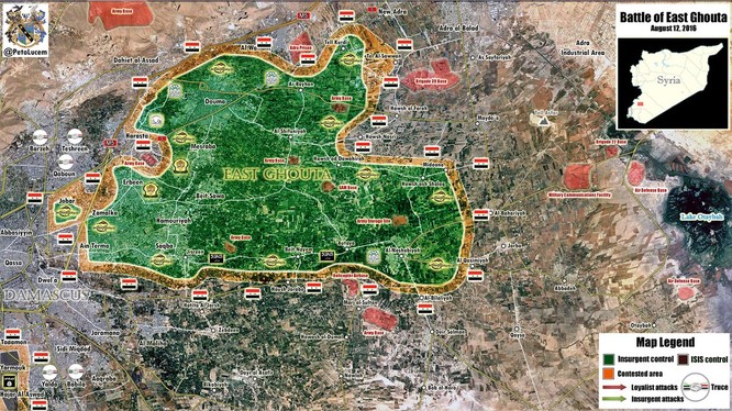 Không quân Syria phá hủy nhiều trận địa phiến quân, chuẩn bị tấn công Đông Ghouta ảnh 1