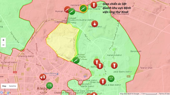 Quân đội Syria tấn công dữ dội khu vực bắc Aleppo ảnh 1