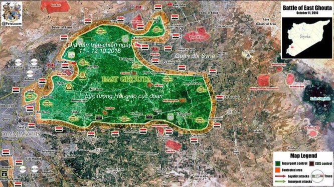 Vệ binh Cộng hòa Syria tiếp tục dồn ép Hồi giáo cực đoan ở Đông Ghouta ảnh 1