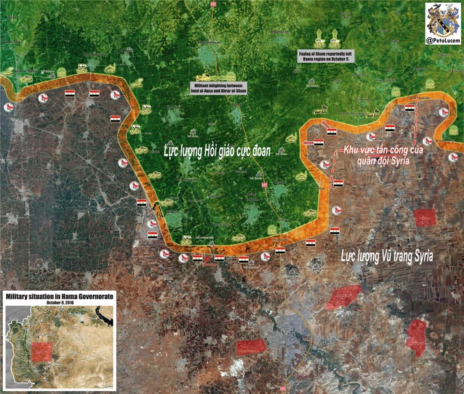 Quân đội Syria đánh chiếm một số cứ điểm ở Hama ảnh 1