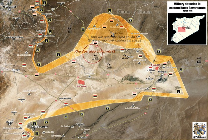 Quân đội Syria chiến đấu bảo vệ mỏ dầu gần Palmyra (video) ảnh 1