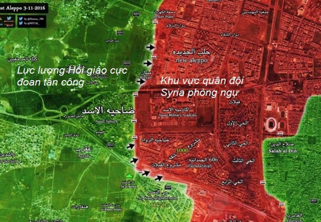 Phiến quân Hồi giáo lại dồn dập tấn công vào hướng tây Aleppo ảnh 1