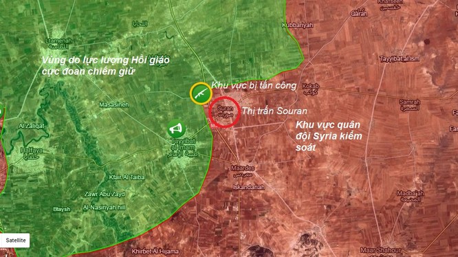 Phiến quân Hồi giáo tấn công quân đội Syria ở Hama ảnh 1