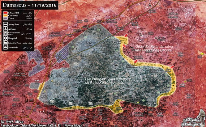 Quân đội Syria tiến hành cuộc tấn công vào khu vực Đông Ghouta ảnh 2