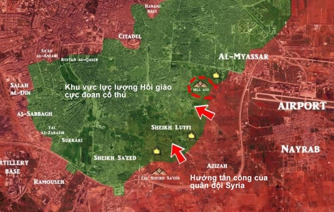 "Hổ Syria", Diều hâu sa mạc dồn dập tấn công các quận phía đông Aleppo ảnh 2