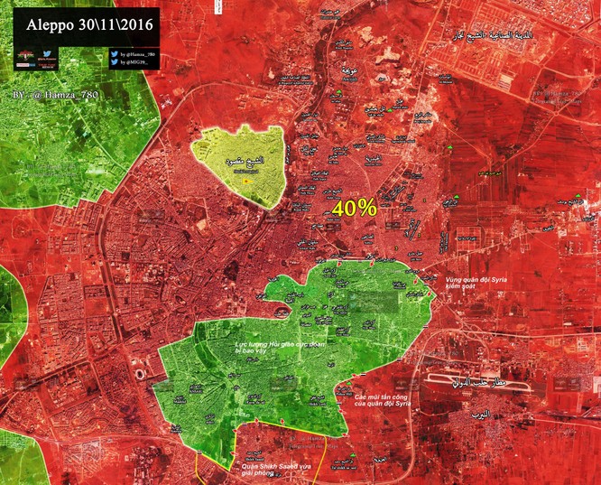 Video chiến sự Aleppo: Quân đội Syria giải phóng thêm 1 quận mới, phe thánh chiến cùng đường ảnh 1