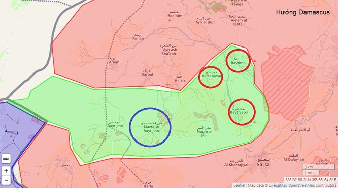 Chiến sự Syria: Phiến quân đầu hàng, giao nộp 3 làng trên cao nguyên Golan ảnh 1