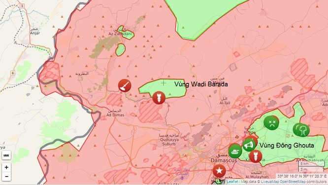 Chiến sự Syria: Trận chiến ngoại ô Damascus tăng nhiệt (video) ảnh 1