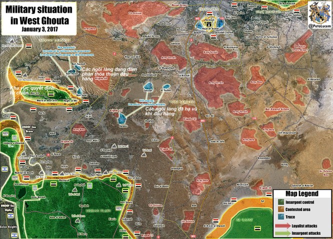Quân đội Syria giải phóng 6 làng từ tay phiến quân ở ngoại vi Damascus ảnh 1