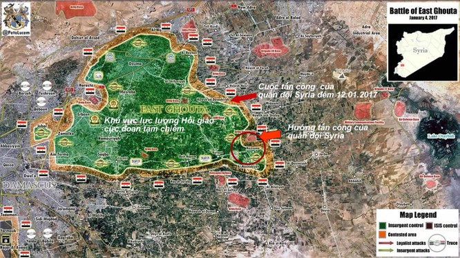 Chiến sự Syria: Giao tranh ác liệt với phiến quân ở ngoại vi Damascus (video) ảnh 1