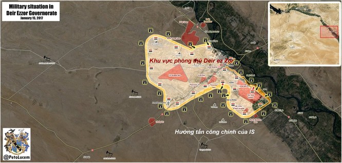 Chiến sự Syria: IS tấn công dữ dội Deir ez Zor, bao vây sân bay chiến lược ảnh 1